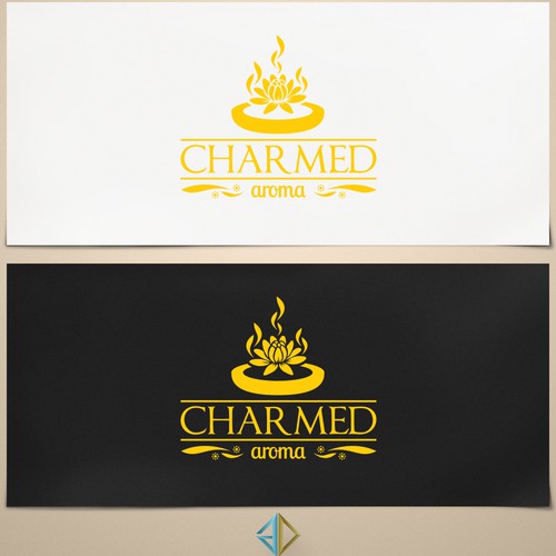 High end luxury candle logo (after win, we work 1 to 1 for label design)