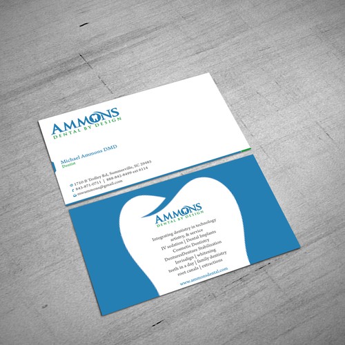 Create the next stationery for Ammons Dental by Design