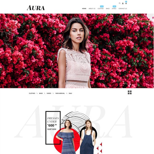 AURA | An ecommerce website