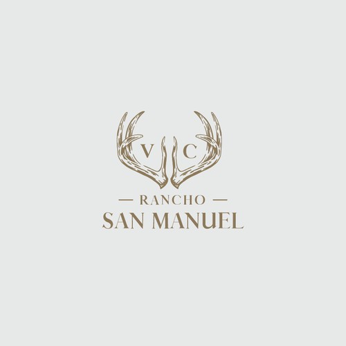 Logotipo orgánico para rancho san manuel