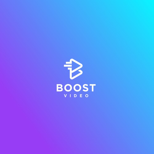 boost and video logo design
