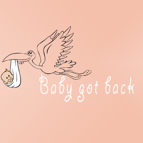 Here is something different! - design a babywearing logo.