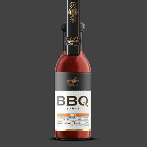 Premium Hot Sauce Label Design, USA 