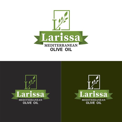 Proposed Design for Larissa Olive Oil LOGO