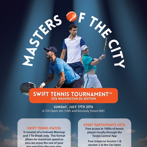 Tennis Tournament Poster Design