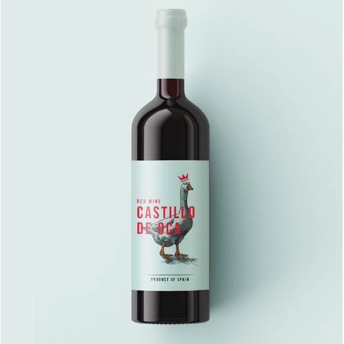 étiquette de vin "Castillo de Oca"