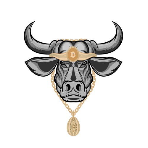 Bull Head w/ Bitcoin Gold Chain! -- For a Leading Bitcoin Company