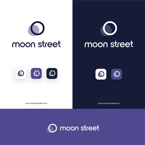 moon street logo design