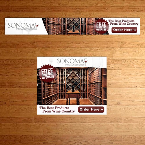 Sonoma Wine Accessories needs a new banner ad