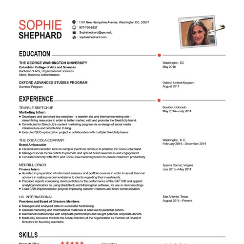 Create a capturing resume