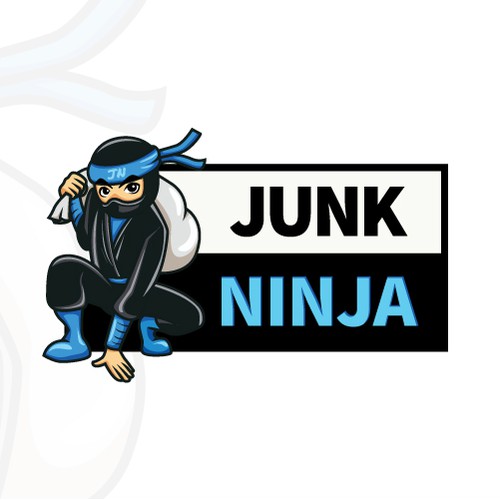 Junk Ninja Character Illustration Logo