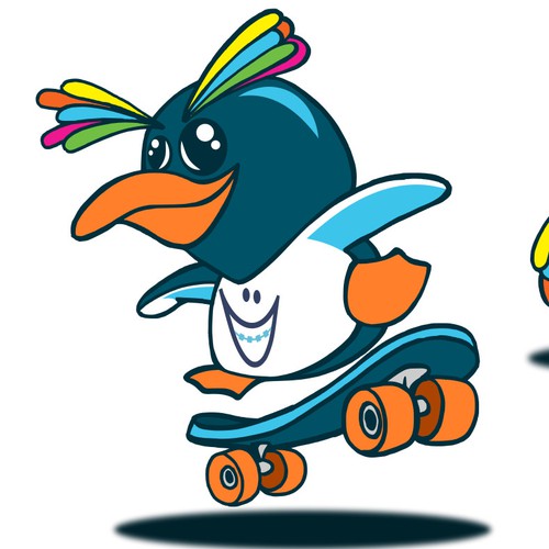 Penguin mascot for dentist