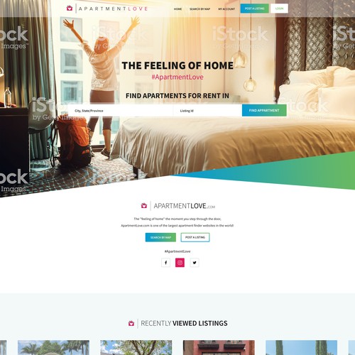 Home page design for Real Estate company