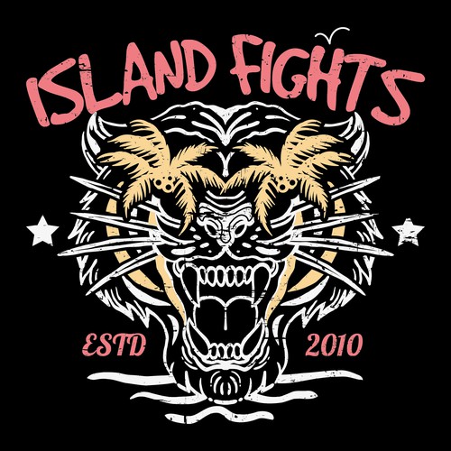 T-shirt design for Island Fights