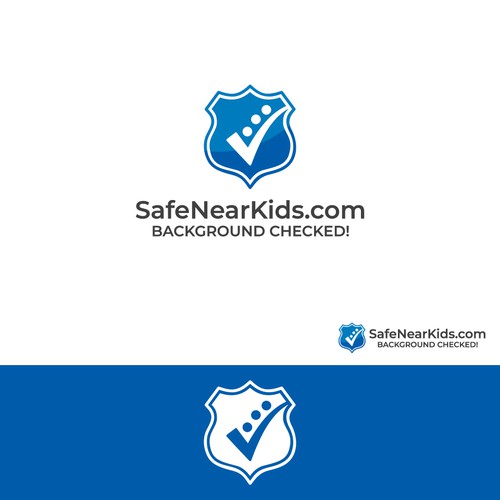 Background checked logo