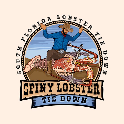 Spiny Lobster Tie Down (rodeo style)