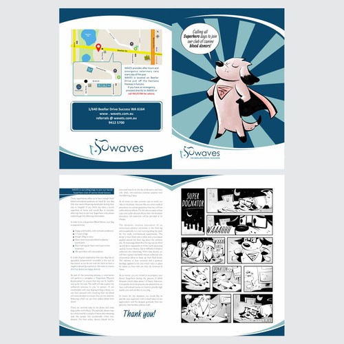 BROCHURE WITH COMIC