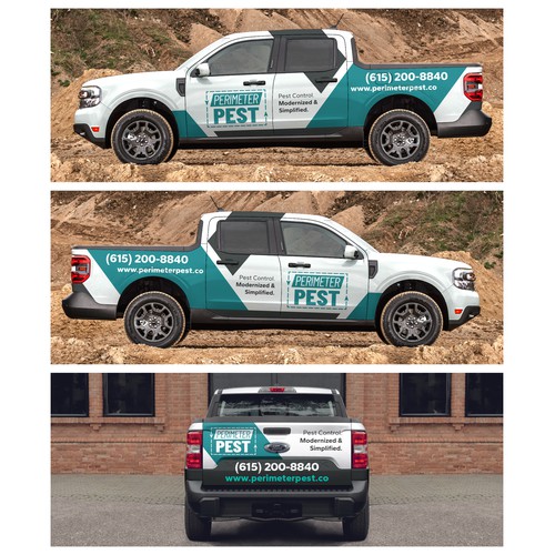 Perimeter Pest Ford Maverick Wrap Design