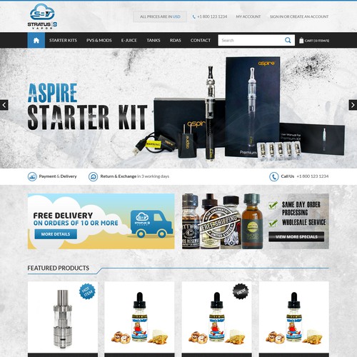 Vaporizer, Ecigarette, E-Juice, and accessories retail store!