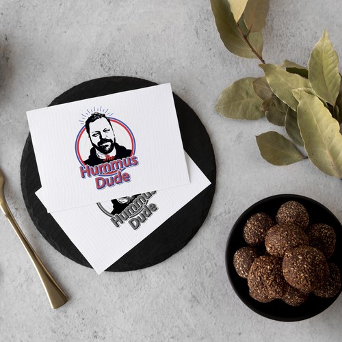 Hummus dude logo