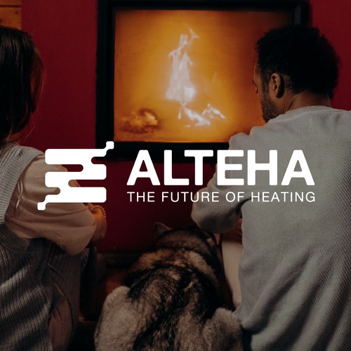 Logo and brand identity for heating company