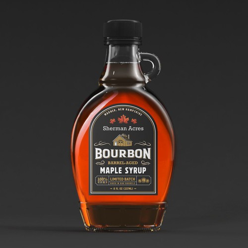 Sherman Acres Bourbon Maple Syrup, USA