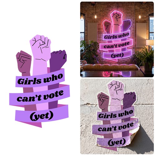 Design a logo for girls who want to make a change in the world