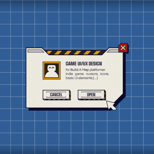 Game UI/UX design and animation