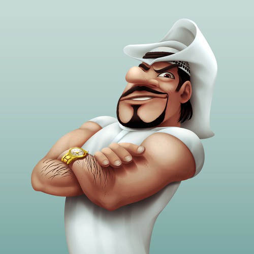 Funny Mafia Character