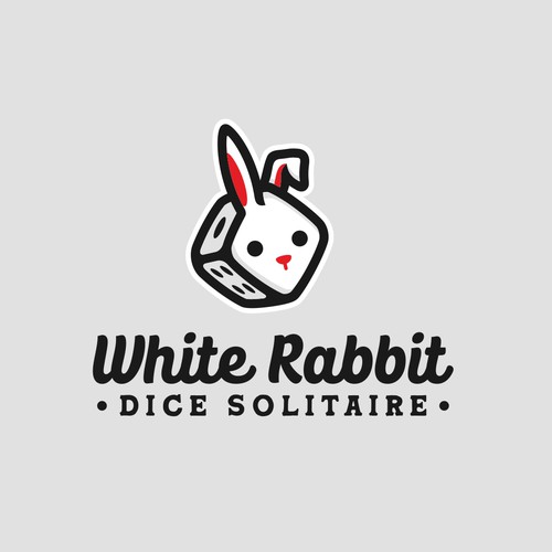 White Rabbit Dice Solitaire Logo design