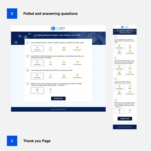 Designing for polling application to help fight misinformation!