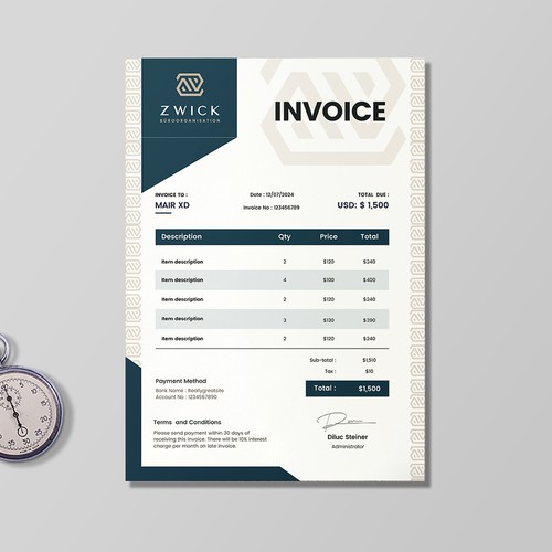 Professional Invoice Design