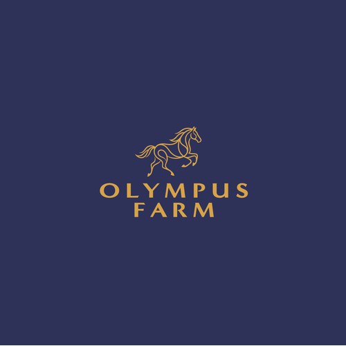 Olympus Farm: Sport Horse Breeding Logo