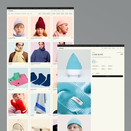Le Bonnet web site redesign