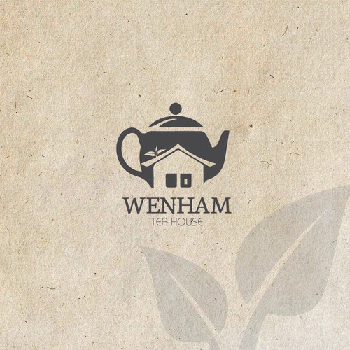 tea house logo design 
