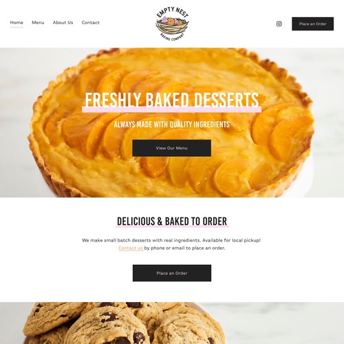 Web Design for Bakery & Online Shop