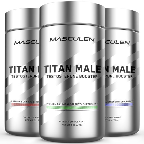 MASCULEN | Testosterone Booster Label Design