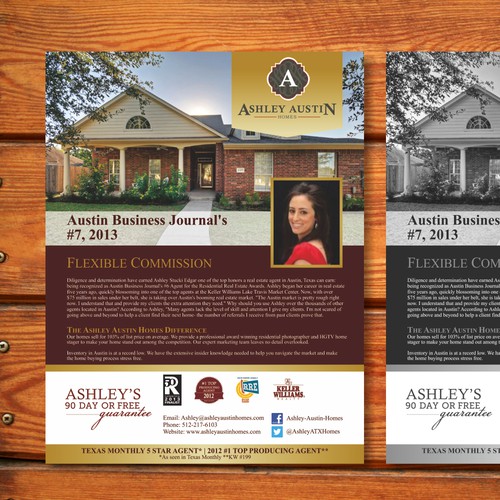 Create the next postcard or flyer for Ashley Austin Homes