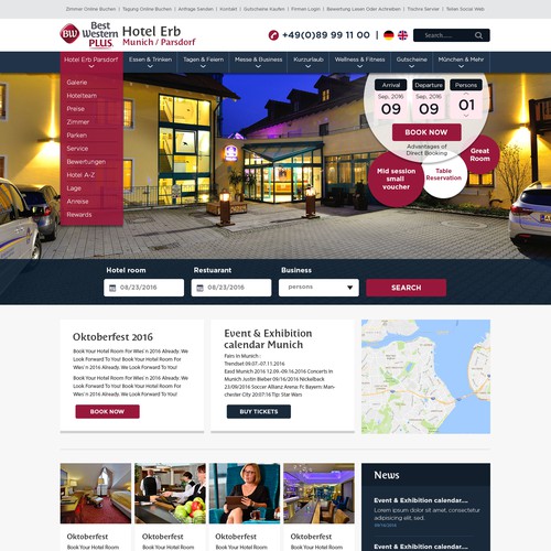 Hotel Responsive Website Design