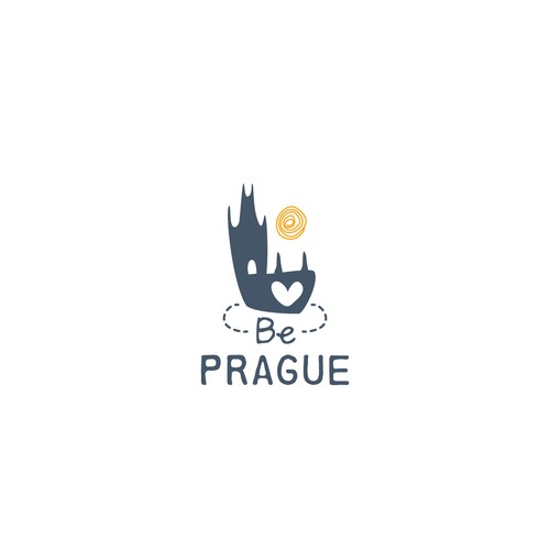 Logo concept for luxury apartment rental in Prague