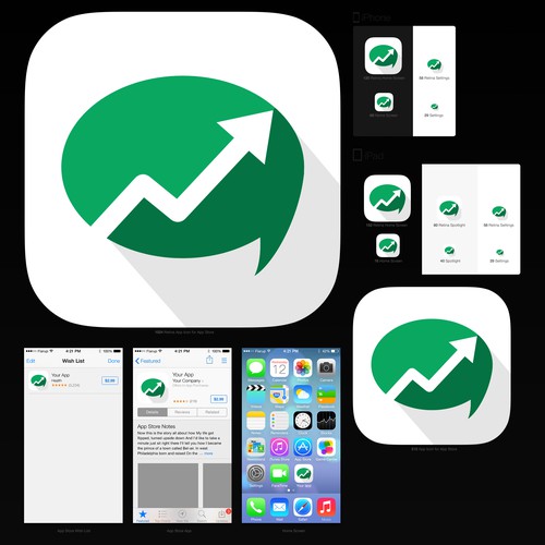 App Icon for iOS 7 stock & social app