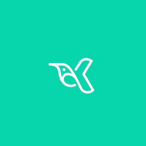 Logo design that attracts the Technology industy for a company named after a bird