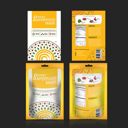 Package design for superfoods product.
