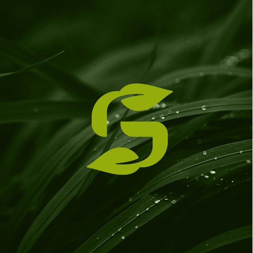 GS Leaf monogram for a landscaping business