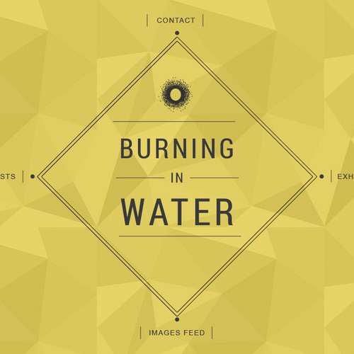 Website Design for Burning in Water - Contemporary Art Trust