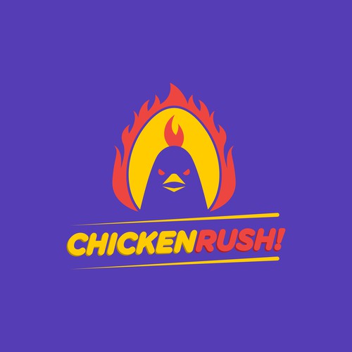 Chicken Rush! Logo Design