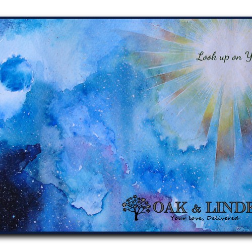 Create grandparents-friendly postcard for Oak & Linden