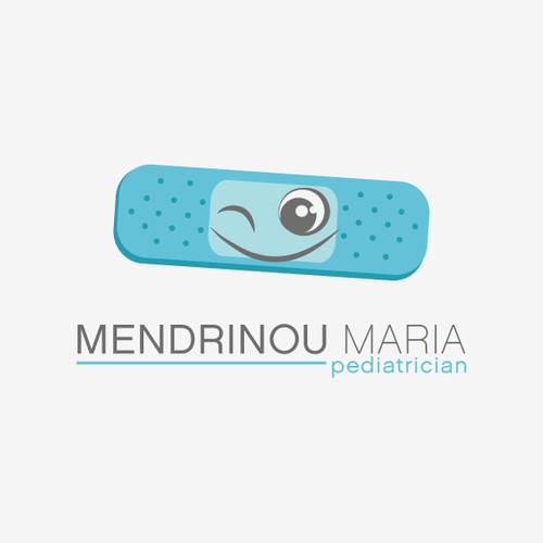 Create a happy and clever logo for a new Pediatrician