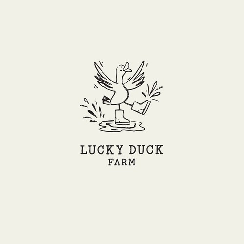 Lucky Duck Farm logo design