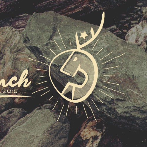 Logo for deer hunting L Ranch